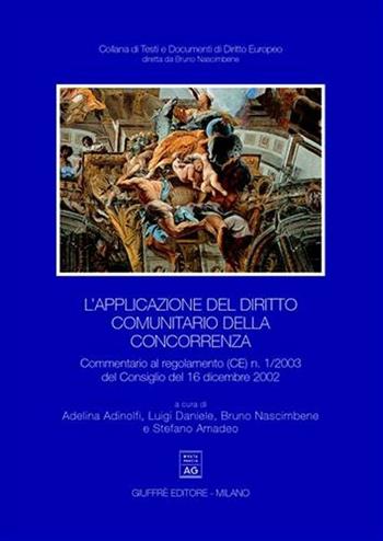 L' applicazione del diritto comunitario della concorrenza. Commentario al regolamento (CE) n. 1/2003 del Consiglio del 16 dicembre 2002  - Libro Giuffrè 2007, Testi e documenti di diritto europeo | Libraccio.it
