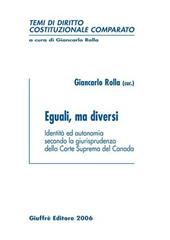 Eguali, ma diversi. Identità ed autonomia secondo la giurisprudenza della corte suprema del Canada