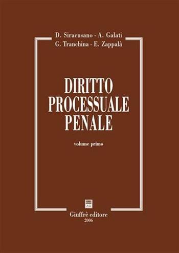 Diritto processuale penale. Vol. 1  - Libro Giuffrè 2006 | Libraccio.it