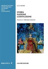 Storia nazione Costituzione. Palma e i «preorlandiani»