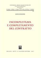 Incompletezza e completamento del contratto