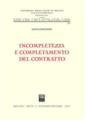 Incompletezza e completamento del contratto