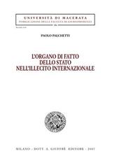L' organo di fatto dello Stato nell'illecito internazionale