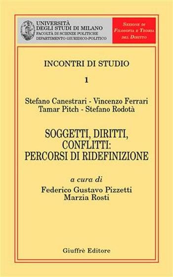 Soggetti, diritti, conflitti: percorsi di ridefinizione  - Libro Giuffrè 2007, Univ. Milano-Dip. giuridico-politico | Libraccio.it