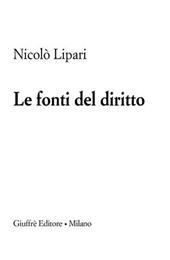 Le fonti del diritto