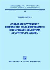 Corporate governance, misurazione della performance e compliance del sistema di controllo interno