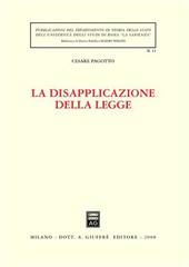 La disapplicazione della legge