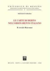 Le carte di debito nell'ordinamento italiano. Il servizio bancomat