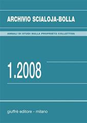 Archivio Scialoja-Bolla (2008). Vol. 1