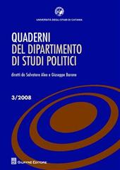 Quaderni del dipartimento di studi politici (2008). Vol. 3