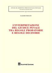 L' interpretazione del giudice penale tra regole probatorie e regole decisorie