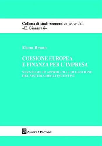 Coesione europea e finanza per l'impresa. Strategie di approccio e di gestione del sistema degli incentivi - Elena Bruno - Libro Giuffrè 2009, Studi economico-aziendali E. Giannessi | Libraccio.it