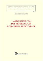 L' ammissibilità dei referendum in materia elettorale