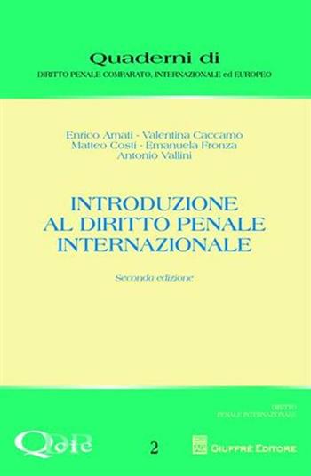 Introduzione al diritto penale internazionale  - Libro Giuffrè 2010, Quaderni di dir. pen. comp. intern. eur. | Libraccio.it