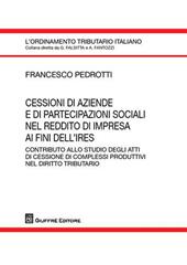 Cessione di aziende e di partecipazioni sociali nel reddito di impresa ai fini dell'Ires