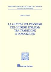 La laicità nel pensiero dei giuristi italiani. Tra tradizione e innovazione