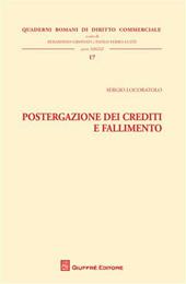 Postergazione dei crediti e fallimento