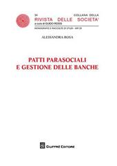 Patti parasociali e gestione delle banche