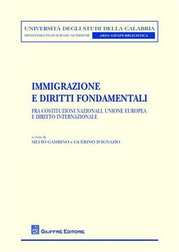 Immigrazione e diritti fondamentali. Fra Costituzioni nazionali, Unione Europea e diritto internazionale  - Libro Giuffrè 2010, Univ. Calabria-Dip. scienze giuridiche | Libraccio.it