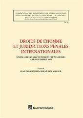 Droits de l'homme et juridictions penales internationales