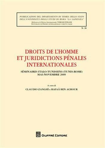 Droits de l'homme et juridictions penales internationales - Claudio Zanghì, Rafaa Ben-AChour - Libro Giuffrè 2011 | Libraccio.it
