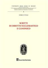 Scritti di diritto ecclesiastico e canonico