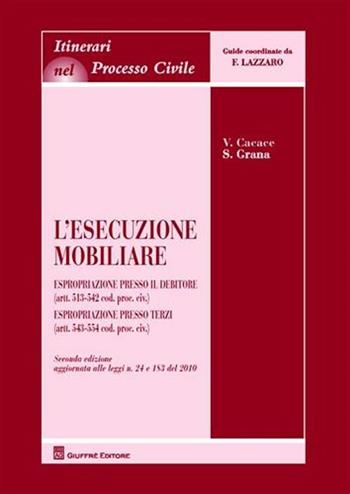 L' esecuzione mobiliare. Espropriazione presso il debitore (artt. 513-542 Cod. proc. civ.). Espropriazione presso terzi (artt. 543-554 Cod. proc. civ.) - Valentina Cacace, Silvia Grana - Libro Giuffrè 2011, Itinerari nel processo civile | Libraccio.it
