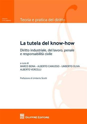 La tutela del know-how. Diritto industriale, del lavoro, penale e responsabilità civile  - Libro Giuffrè 2012, Teoria pratica del diritto. Soc. e fall. | Libraccio.it