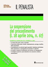 La sospensione del procedimento