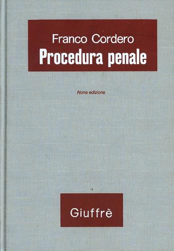 Procedura penale - Franco Cordero - Libro Giuffrè 2012 | Libraccio.it