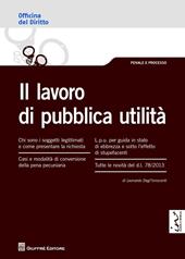 Il lavoro di pubblica utilità