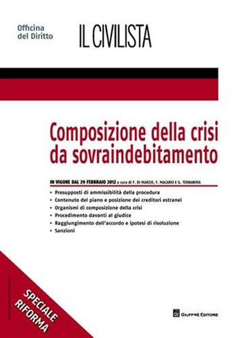 Composizione della crisi da sovraindebitamento  - Libro Giuffrè 2012, Speciali. Il civilista | Libraccio.it