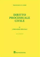 Diritto processuale civile. Vol. 4: processi speciali, I.