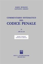 Commentario sistematico del codice penale. Vol. 2: Art. 85-149.