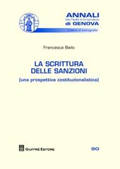 La scrittura delle sanzioni (una prospettiva costituzionalistica)