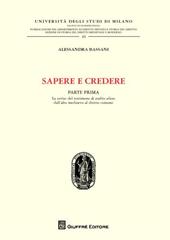 Sapere e credere