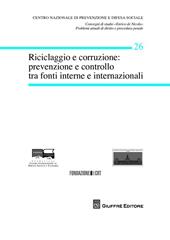 Riciclaggio e corruzione. Prevenzione e controllo tra fonti interne e internazionali