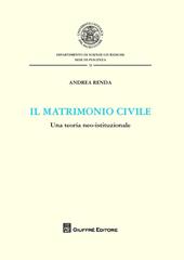 Il matrimonio civile. Una teoria neo-istituzionale