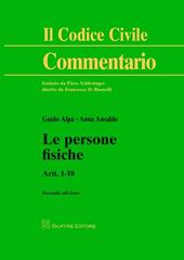 Le persone fisiche. Artt. 1-10