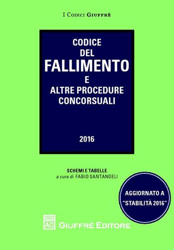 Codice del fallimento  - Libro Giuffrè 2016, I codici Giuffrè tascabili | Libraccio.it