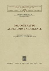 Dal contratto al negozio unilaterale