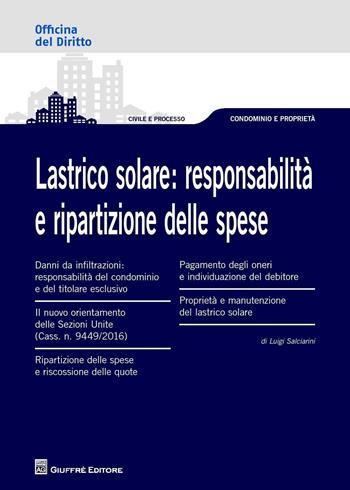 Lastrico solare. Responsabilità e ripartizione delle spese - Luigi Salciarini - Libro Giuffrè 2016, Officina. Civile e processo | Libraccio.it