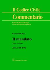 Il mandato. Artt. 1710-1730