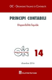 Principi contabili. Vol. 14: Disponibilità liquide.