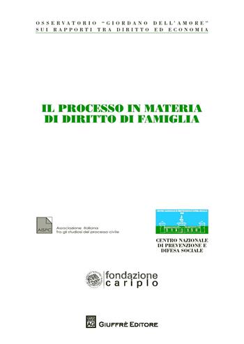 Il processo in materia di diritto di famiglia  - Libro Giuffrè 2018, Centro naz. prevenzione e difesa sociale | Libraccio.it