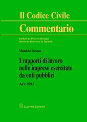 I rapporti di lavoro nelle imprese esercitate da enti pubblici. Art. 2093