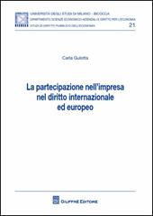 Partecipazione nell'impresa nel diritto internazionale ed europeo