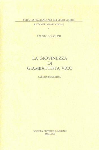 La giovinezza di Giambattista Vico. Saggio biografico (rist. anast.) - Fausto Nicolini - Libro Il Mulino 1993, Pubblicazioni dell'Istituto italiano per gli studi storici | Libraccio.it