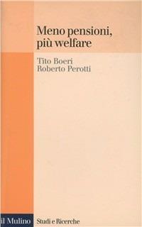 Meno pensioni, più welfare - Tito Boeri, Roberto Perotti - Libro Il Mulino 2002, Studi e ricerche | Libraccio.it