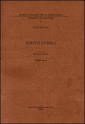Scritti storici (rist. anast. 1945). Vol. 3: Saggi varî di storia